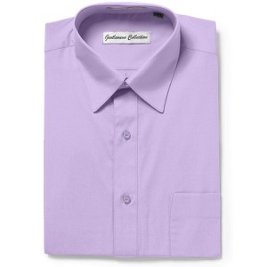 Gentlemens Collection Mens 1904 Short Sleeve Classic Fit Easy Care Dress Shirt- Many Colors Available - 1 of 1