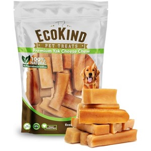 EcoKind Pet Treats Premium Gold Yak Chews - Ordorless, Long Lasting Chews for all Breeds - 1 of 4