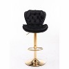 PAGED 18.3" Wide Bar Stools Set of 2, Modern Height-Adjustable Swivel Velvet Counter Stools with Backs for Pub, Dining Room - 4 of 4