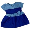 Doll Clothes Superstore Two Tone Blue Dress Fits 14 Inch Baby Alive And Little Baby Dolls - 4 of 4