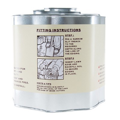 Nature Spring Galvanized Steel Garden Border Edge - 16'