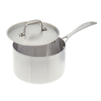 American Kitchen Cookware Premium Stainless Steel Covered 3 Quart Saucepan