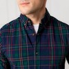 Hope & Henry Men's Organic Long Sleeve Stretch Poplin Button Down Shirt, Scottish Plaid, Medium - 3 of 4