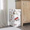 Sweet Jojo Designs Boy Foldable Laundry Hamper with Handles Construction Truck Red Blue and Grey - 2 of 4
