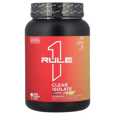 Rule One Proteins Clear Isolate™, Cherry Limeade, 1.52 lb (689 g)