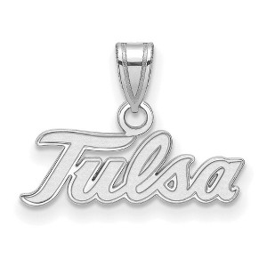 Black Bow Jewelry 14k White Gold Tulsa Golden Hurricanes NCAA Small Pendant - 1 of 3
