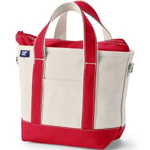Lands' End Zip Top Canvas Tote Bag - 1 of 4