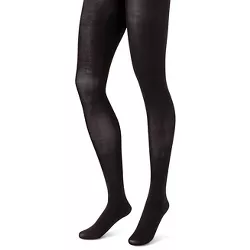Hanes Premium Women's 2pk Opaque Tights - Black