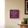 Slickblue Funny Facial Expression Wood Sign – Inside Voice Quote – 7x7 Rustic Wall Decor, Color Options - 2 of 3