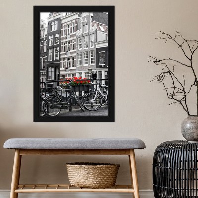 Avon Black Satin Finish Plastic Wall Picture Frame 33" x 23"