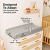 KeaBabies 2pk Soothe Changing Pad Covers for Girl, Boy, Organic Soft Cotton Contoured Diaper Changing Table Pad Covers - 4 of 4