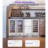 RLPI Dual Zone 30 in. Built-In/Freestanding 60-Wine Bottles and 130-Cans with RGB LED Lighting, Stainless Steel - 4 of 4