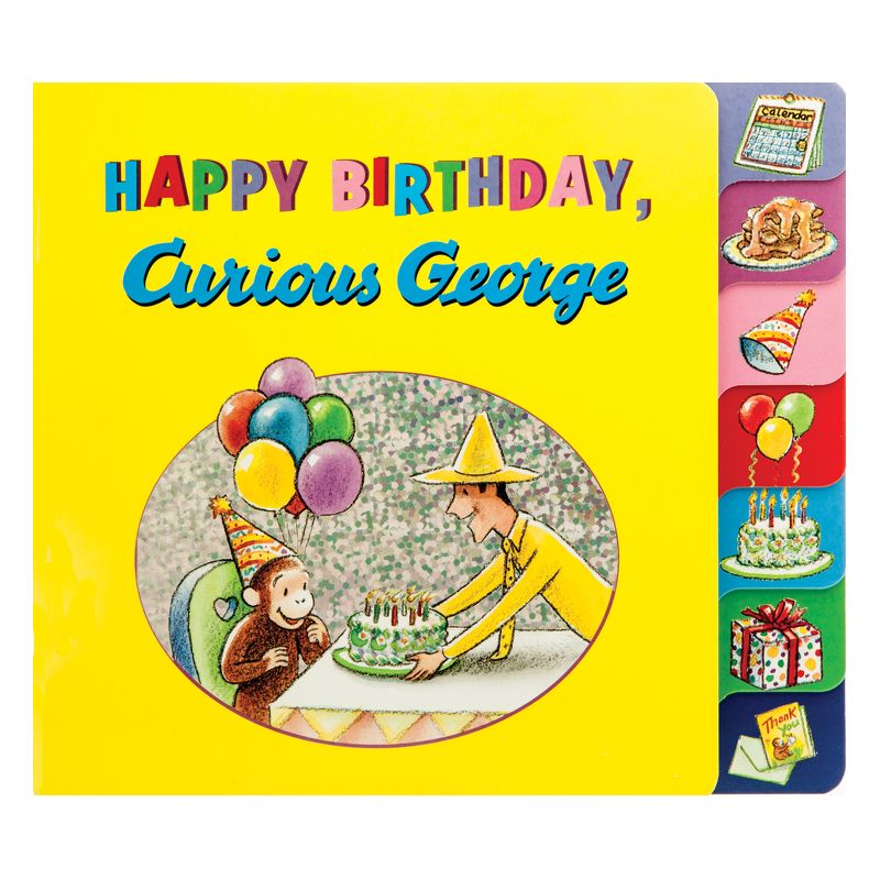 Happy Birthday, Curious George - by  H A Rey (Board Book), 1 of 2