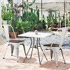 ADILE 18 Inch Classic Iron Metal Dining Chair Set of 4 - 4 of 4