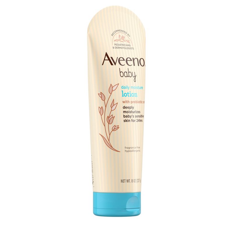 Aveeno Baby Daily Moisture Body Lotion for Delicate Skin with Natural Colloidal Oatmeal &#38; Dimethicone - 8oz, 4 of 12