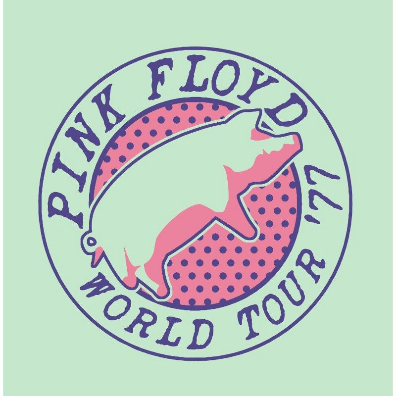 Pink Floyd Pig World Tour '77 Men's Celadon T-shirt, 2 of 3
