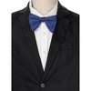 INSPIRE CHIC Men's Solid Color Satin Large Bow Tie 1 Pcs - 4 of 4