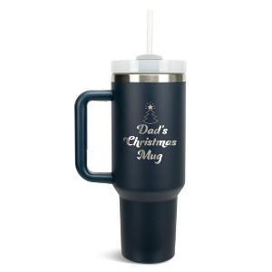 100 North Dad's Christmas Mug Love Tree Wrap-Around 40 Oz. Stainless Steel Water Bottle Coffee Mug, Spill & Leak Resistant, Travel Tumbler with - 1 of 4