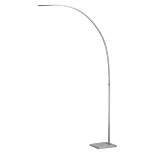 91" Sonic Arc Lamp Silver (Includes LED Light Bulb) - Adesso
