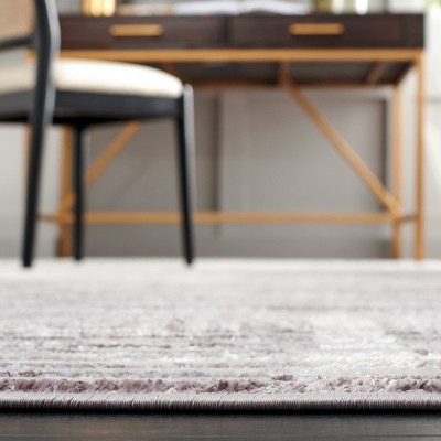 Gray and Light Gray Tufted Handmade Washable Rectangular Rug