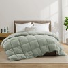 Peace Nest All-Season Medium Warmth Solid Pattern Duvet Insert White Goose Feather Comforter - 3 of 4