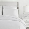 4 Pcs 100% Cotton 500 Thread Count Sheet Set, Solid Color Ultra Soft Bedding, Deep Pocket Flat/Fitted Sheet for All Seasons - 2 of 4