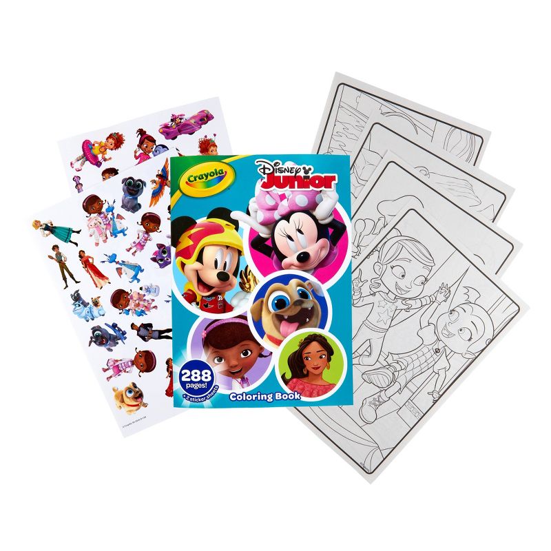 Crayola 288pg Disney Junior Coloring Book with Sticker Sheets, 2 of 4