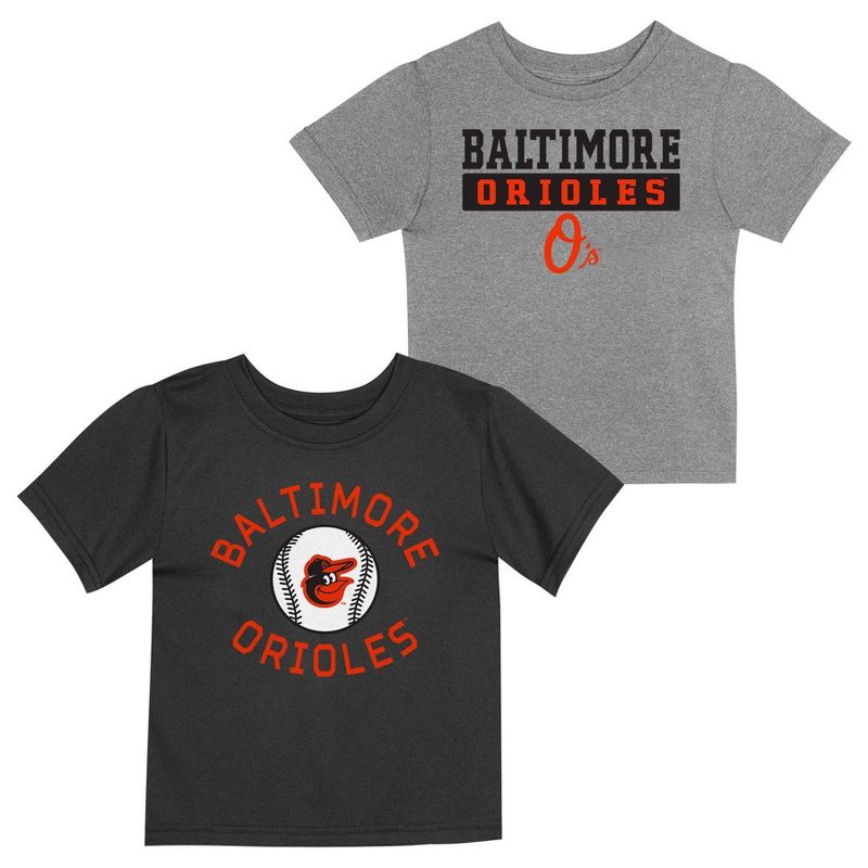 MLB Baltimore Orioles Toddler Boys&#39; 2pk T-Shirt, 1 of 4