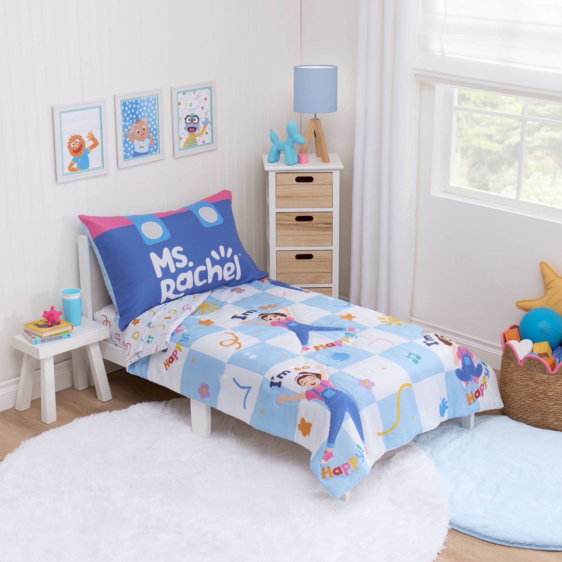 4pc Ms Rachel Toddler Bed Set