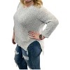 Women's 3/4 Sleeve Yarn Pullover Sweater - SHE + SKY - 3 of 3