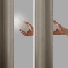 Grungis 50x84 Inch Polyester Twist Tab Lined Blackout Curtain Panels,Faux Silk Sheen Base Face Fabric Curtain for Living Room,Bedroom - 4 of 4