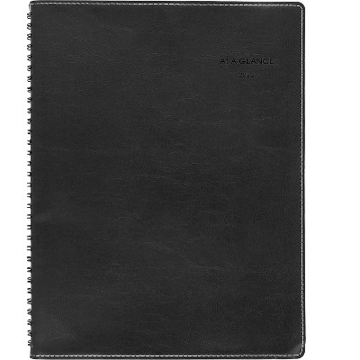 AT-A-GLANCE 2022 8" x 11" Weekly & Monthly Appointment Book Fashion Black 33351-2201