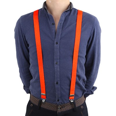 INSPIRE CHIC Elastic Y Shape Back Adjustable Metal Clamps Suspenders