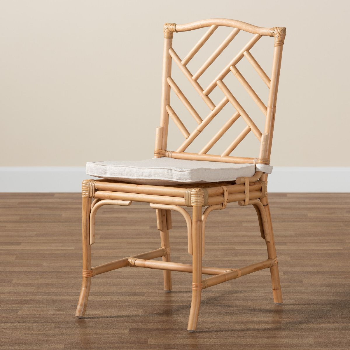 bali & pari Rio Modern Bohemian Natural Brown Rattan Dining Chair - thumbnail 9