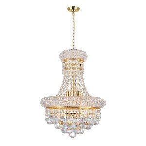 CWI Lighting Empire 6 Light Chandelier With Gold Finish - 1 of 4