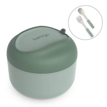 Bentgo® Stainless Insulated Food Container - Triple Layer Insulation,  Leak-Proof Lid, Wide Mouth Design - Sustainable 2.4 Cup Capacity,  Food-Grade