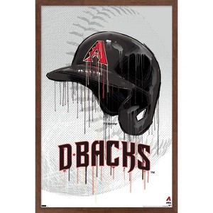 Trends International MLB Arizona Diamondbacks - Drip Helmet 22 Framed Wall Poster Prints - 1 of 4