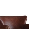 Acme Furniture Leeds Accent Chair Vintage Dark Brown Top Grain Leather - 2 of 4