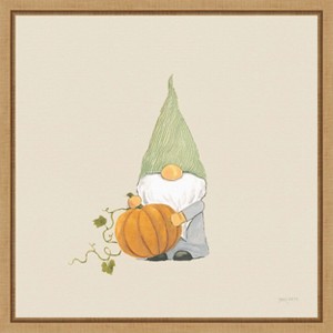 Amanti Art Harvest Gnomes I Neutral by Jenaya Jackson Canvas Wall Art Print Framed 16 x 16-in. - 1 of 4