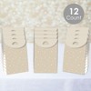 Big Dot of Happiness Tan Confetti Stars - Simple Gift Favor Bags - Party Goodie Boxes - Set of 12 - 2 of 4