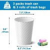 Bathroom Trash Can, with Trash Bags, Bathroom Garbage Can,for Living Room, Bedroom, Office, Kitchen - 3 of 4