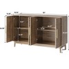 NicBex Buffet Cabinet with Storage Vintage Large Cabinet Console Table Sideboard Cabinet with 4 Doors for Living Room - 4 of 4