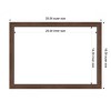 Amanti Art Florence Medium Brown Framed Magnetic Dry Erase Board - 4 of 4