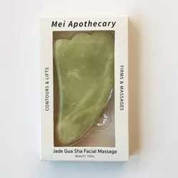 Mei Apothecary Jade Gua Sha Facial Massage Beauty Tool - 1ct