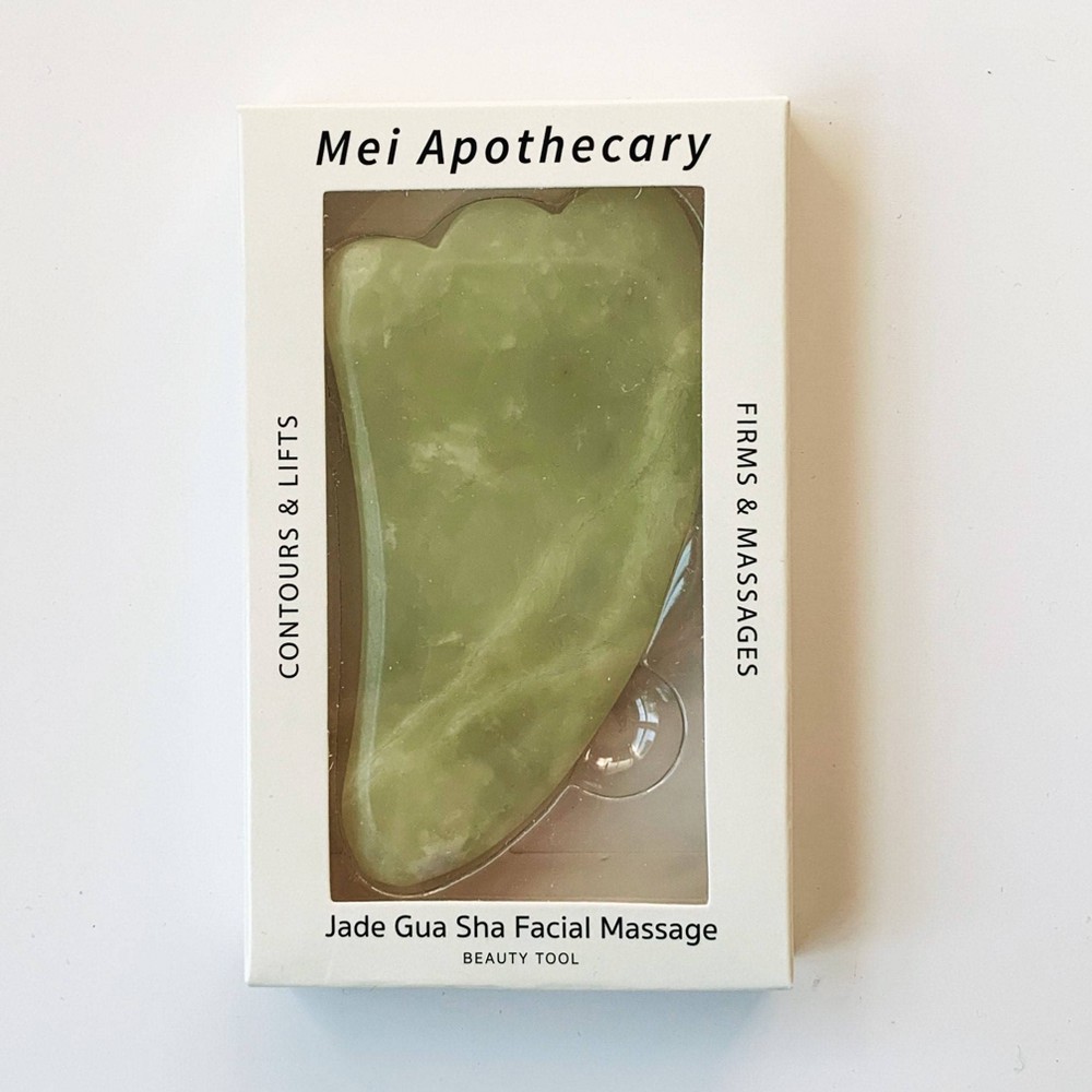 Photos - Makeup Brush / Sponge Mei Apothecary Jade Gua Sha Facial Massage Beauty Tool - 1ct