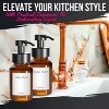 LunaLulinlk 2 Pcs Amber Glass Soap Dispenser With Pump 8.5 Oz Hand and Foam Soap Dispenser Bottle - 4 of 4