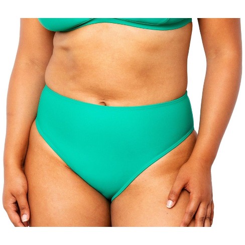 Emerald Green Wrap Bikini Top Full Coverage Boyshort Bikini