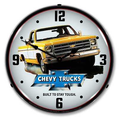 Collectable Sign & Clock | 1979 Chevrolet Truck LED Wall Clock Retro/Vintage, Lighted