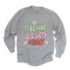 Simply Sage Market Teaching is a Work of Heart Words Garment Dyed Long Sleeve - 2 of 4