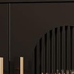 black iron + black wood board